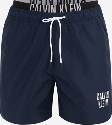 Calvin Klein Swimwear Board Shorts in Blue: front