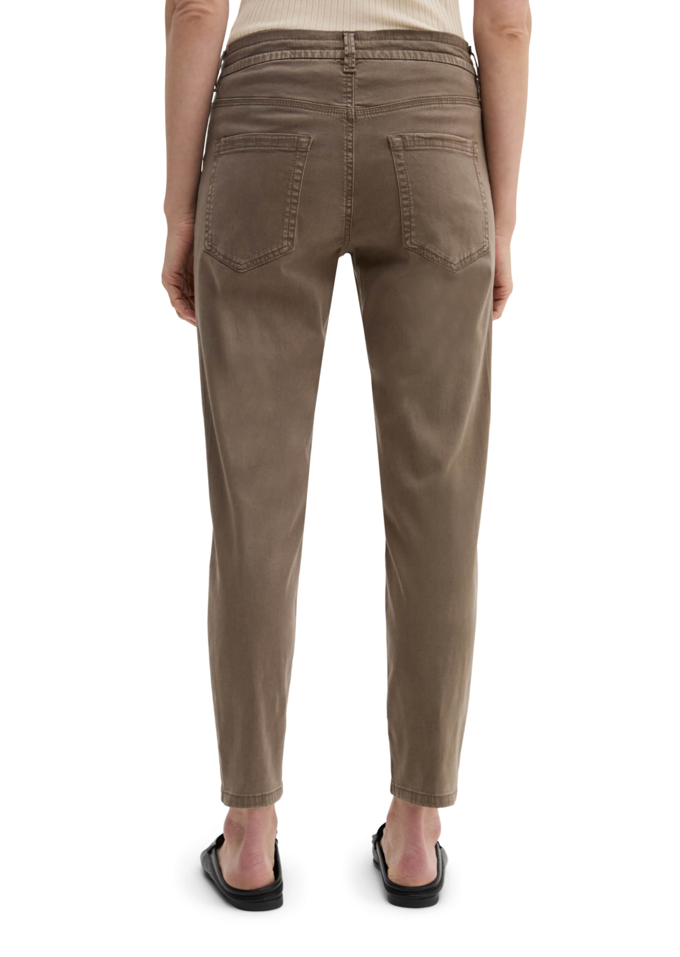 Marc O'Polo Loose fit Trousers 'Theda' in Brown
