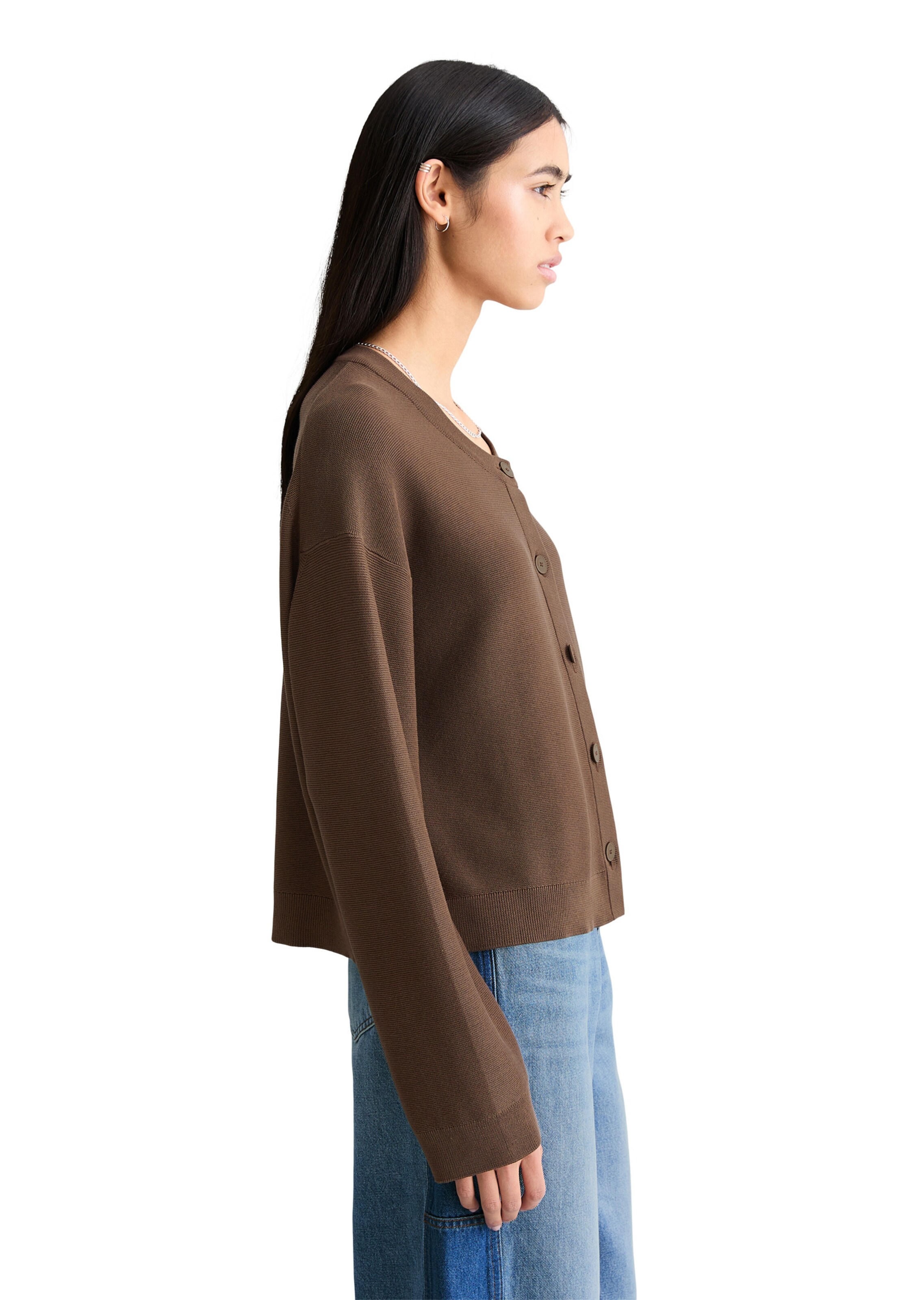 Marc O'Polo DENIM Knit cardigan in Brown