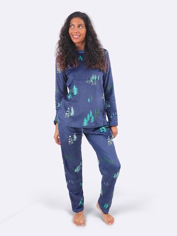COZEE Pyjamas 'Forest Velvet Pyjamas' i blå