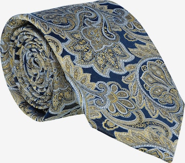 WILLEN Krawatte 'Marine Paisley' in Gelb: Vorderseite