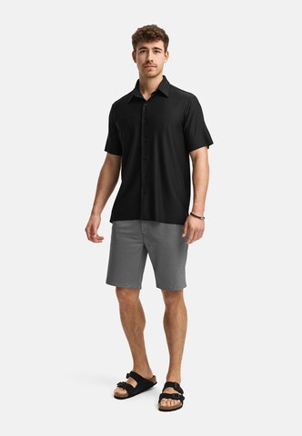 INDICODE JEANS Regular fit Overhemd 'Lamgo' in Zwart
