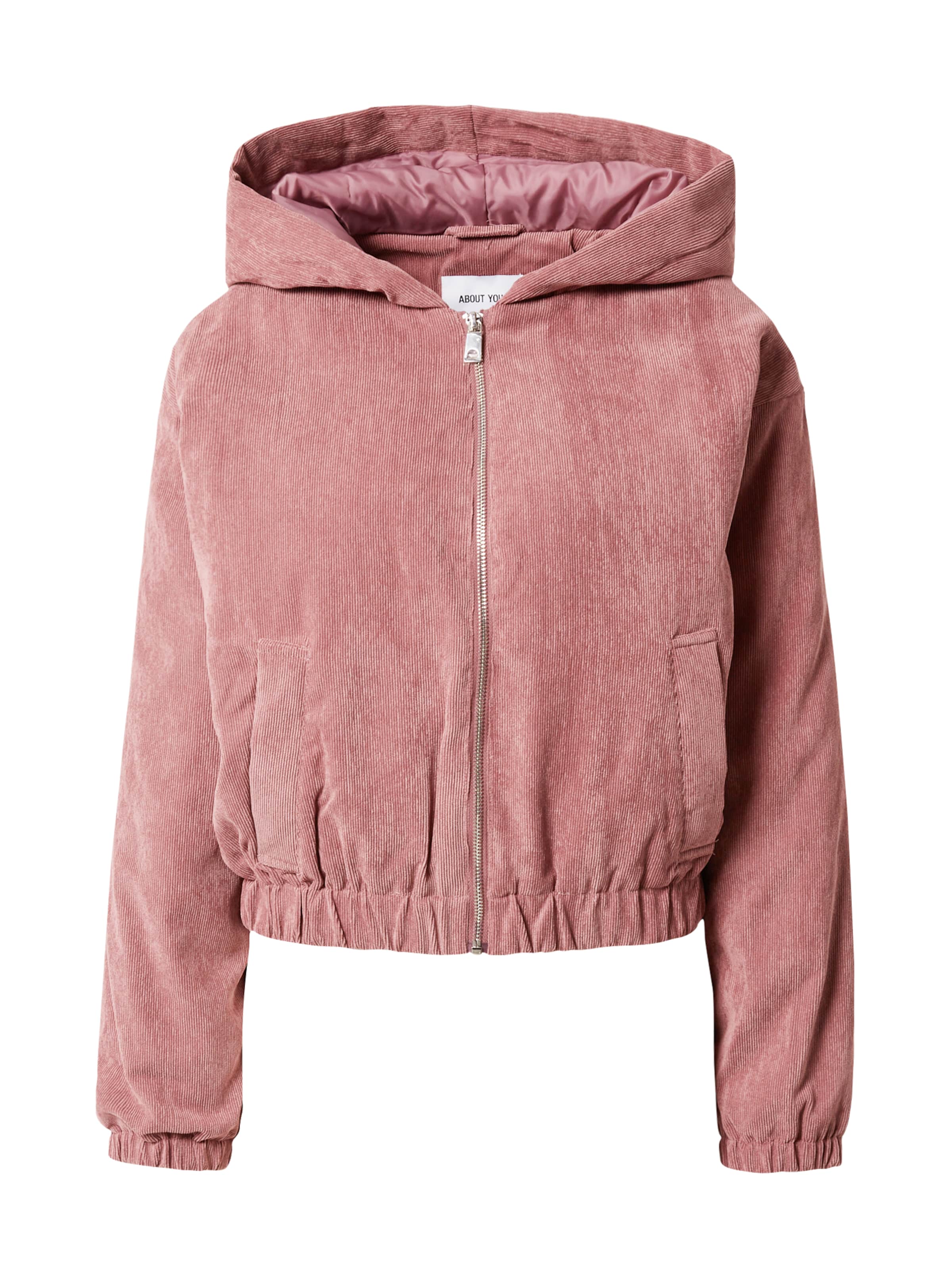 ABOUT YOU Prechodná bunda 'Carina' - Ružová: predná strana