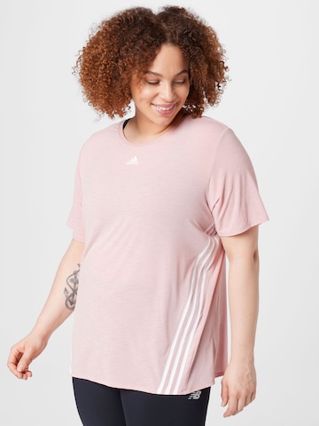 T-shirt fonctionnel ADIDAS SPORTSWEAR en rose : devant