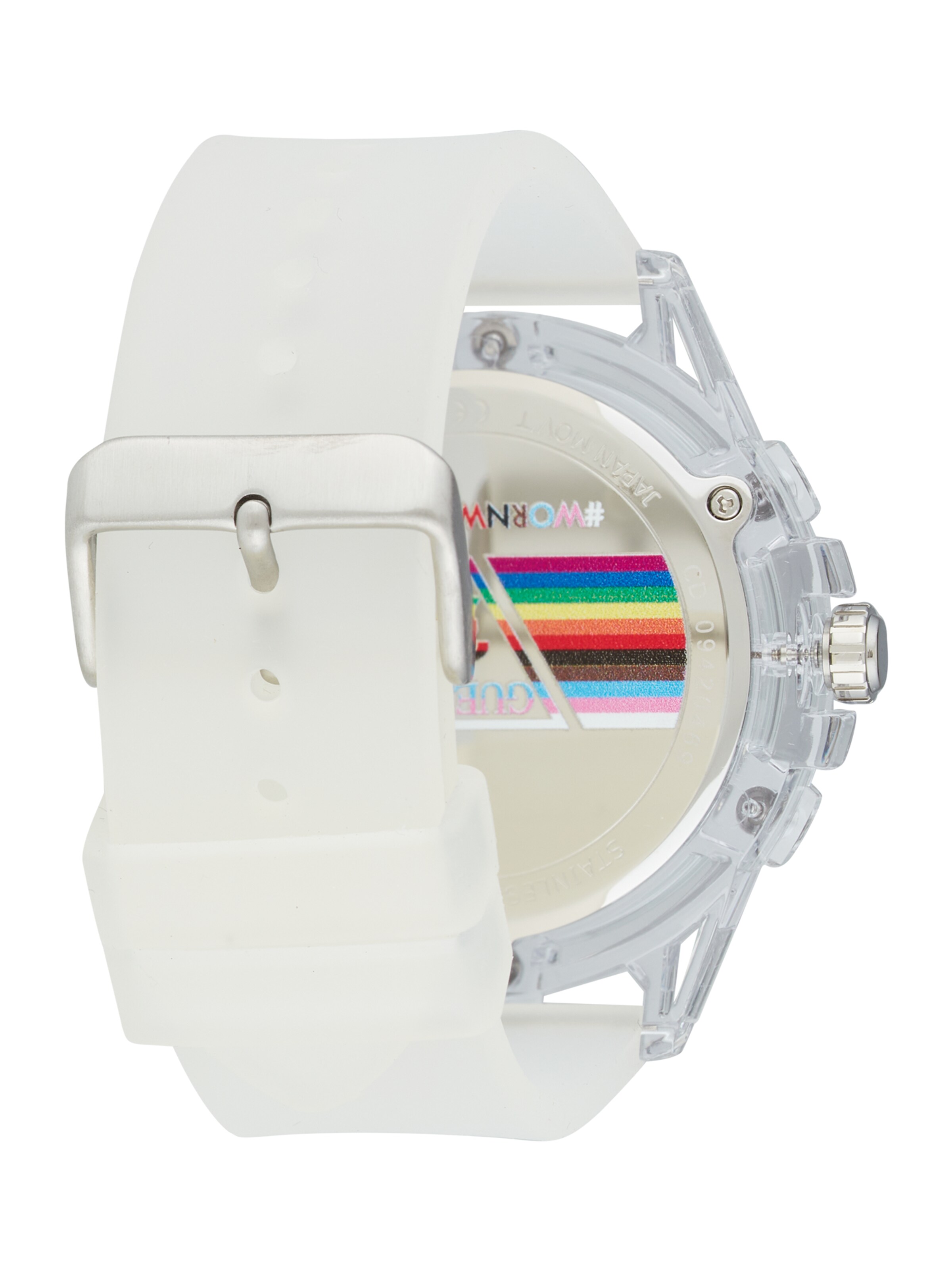 GUESS Analoog horloge 'KING' in Wit