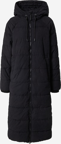 QS Winter Coat in Black: front