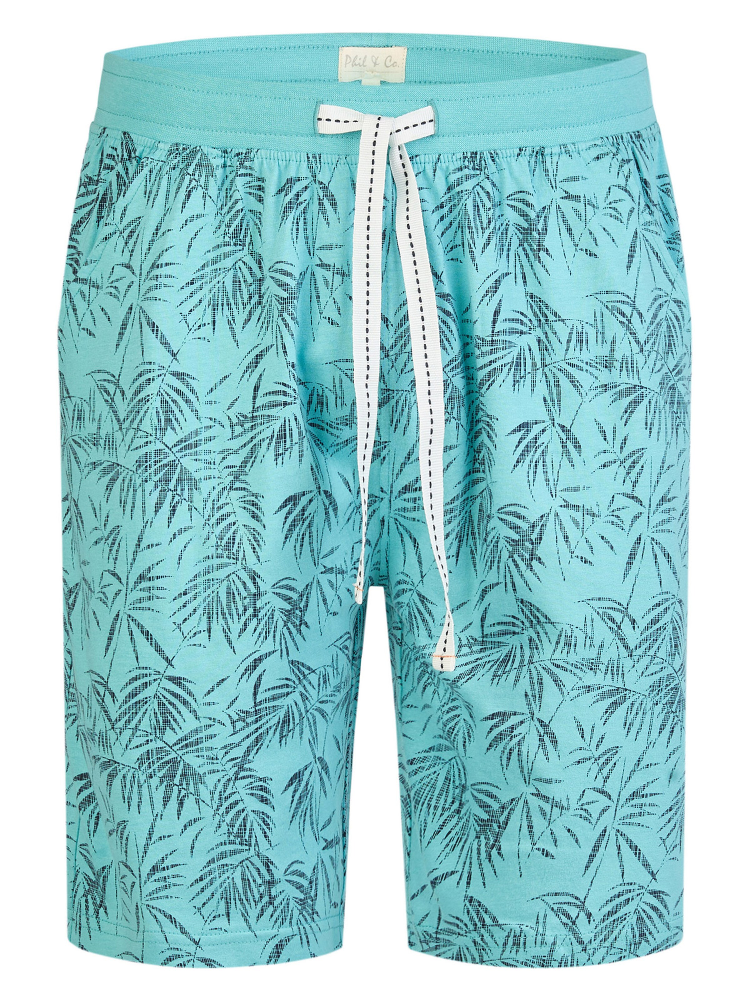 Phil & Co. Berlin Pajama short ' Classics ' in Blue