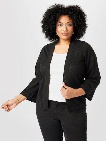 Tom Tailor Women + Knit Cardigan in Black: front