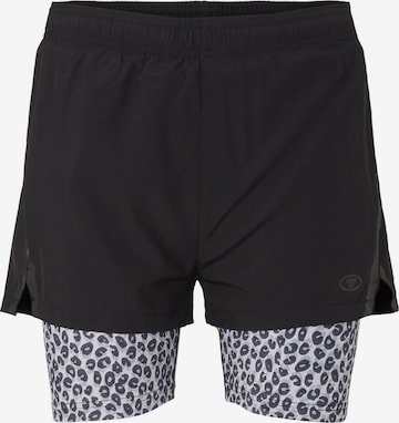 TOM TAILOR Regular Shorts in Schwarz: predná strana