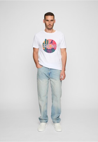MT Men Shirt 'American Life Arizona' in White