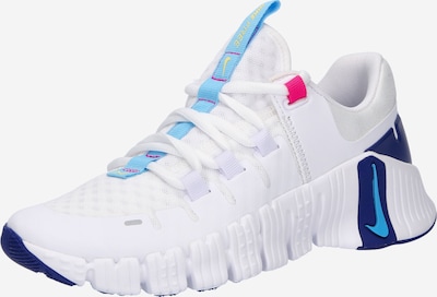 NIKE Sporta apavi 'Metcon 5', krāsa - zils / karaliski zils / rozā / balts, Preces skats