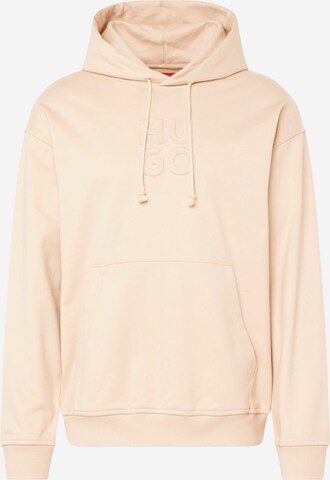 Sweat-shirt 'Dokras' HUGO en beige : devant