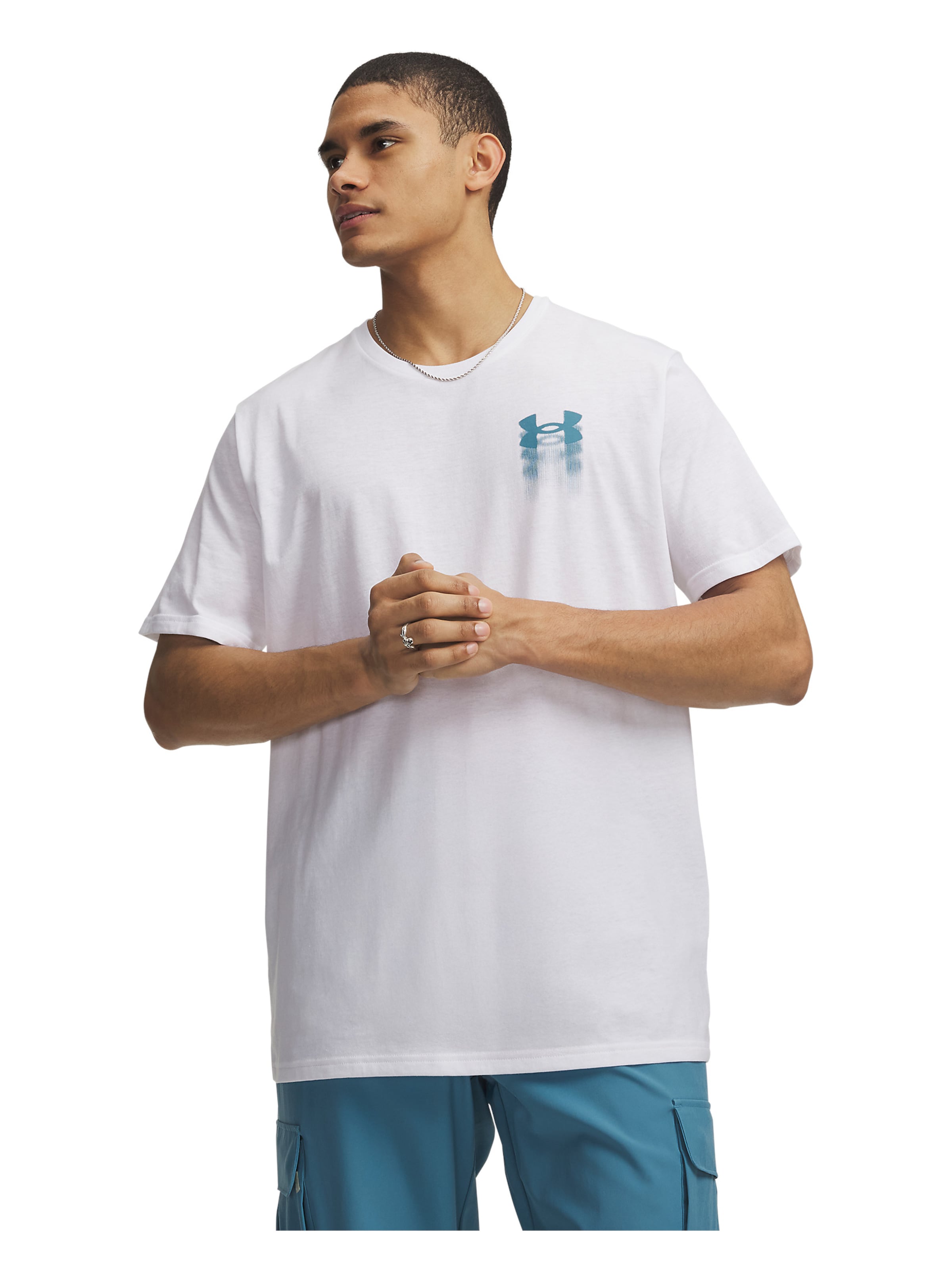 UNDER ARMOUR Functioneel shirt in Wit: voorkant