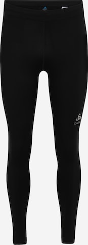 ODLO Skinny Sports trousers in Black: front