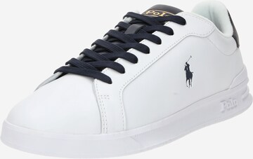 Baskets basses Polo Ralph Lauren en blanc : devant