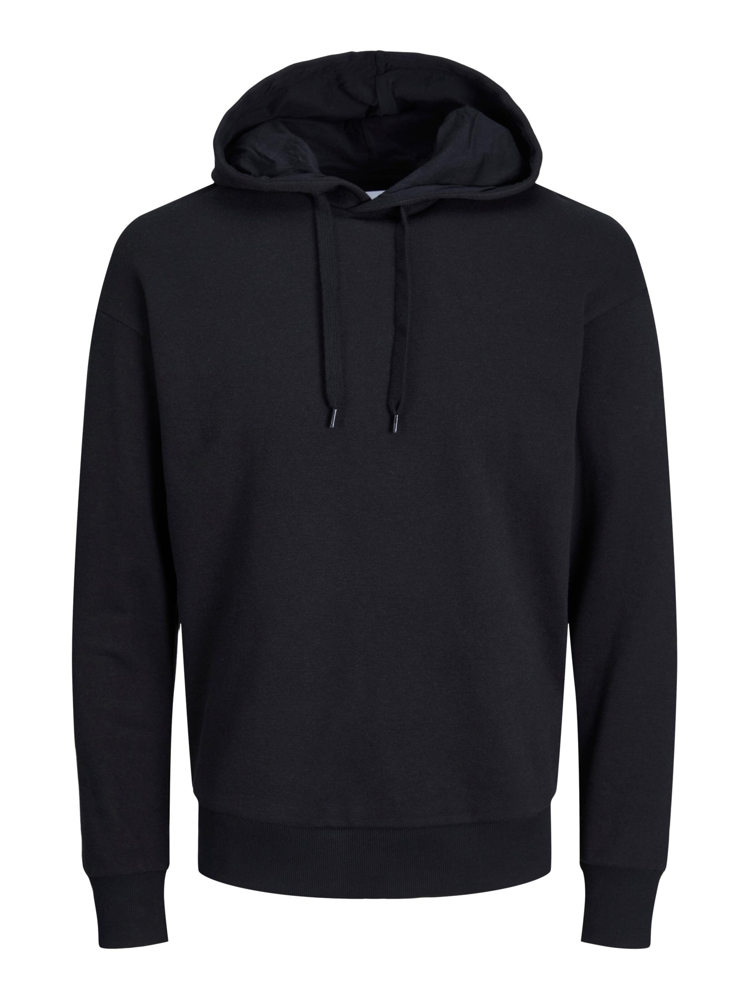 Bluză de molton de la JACK & JONES pe negru: față