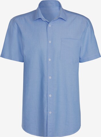 H.I.S Regular Fit Hemd in Blau: predná strana