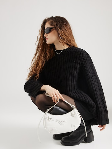 PIECES Oversized Sweater 'JANNI' in Black