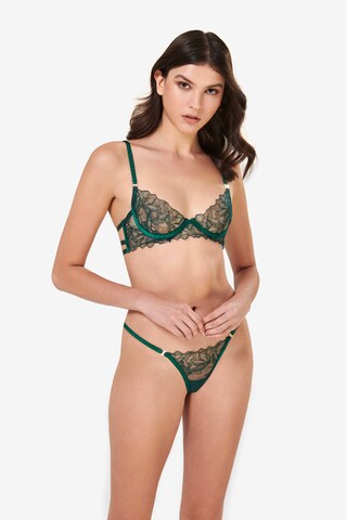 Bluebella Thong 'Astra' in Green: front