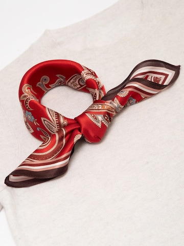 MayTree - Chal 'Seidentuch Paisley' en rojo