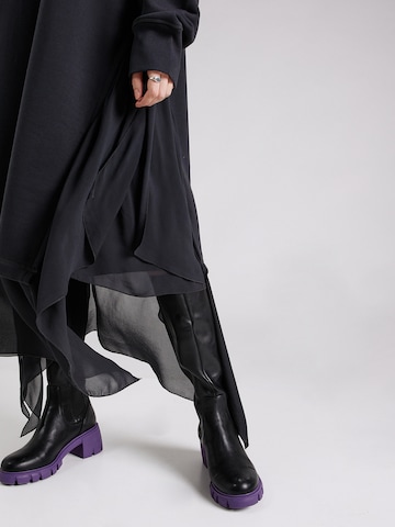 DIESEL Φόρεμα 'ROLLERLONG' σε μαύρο