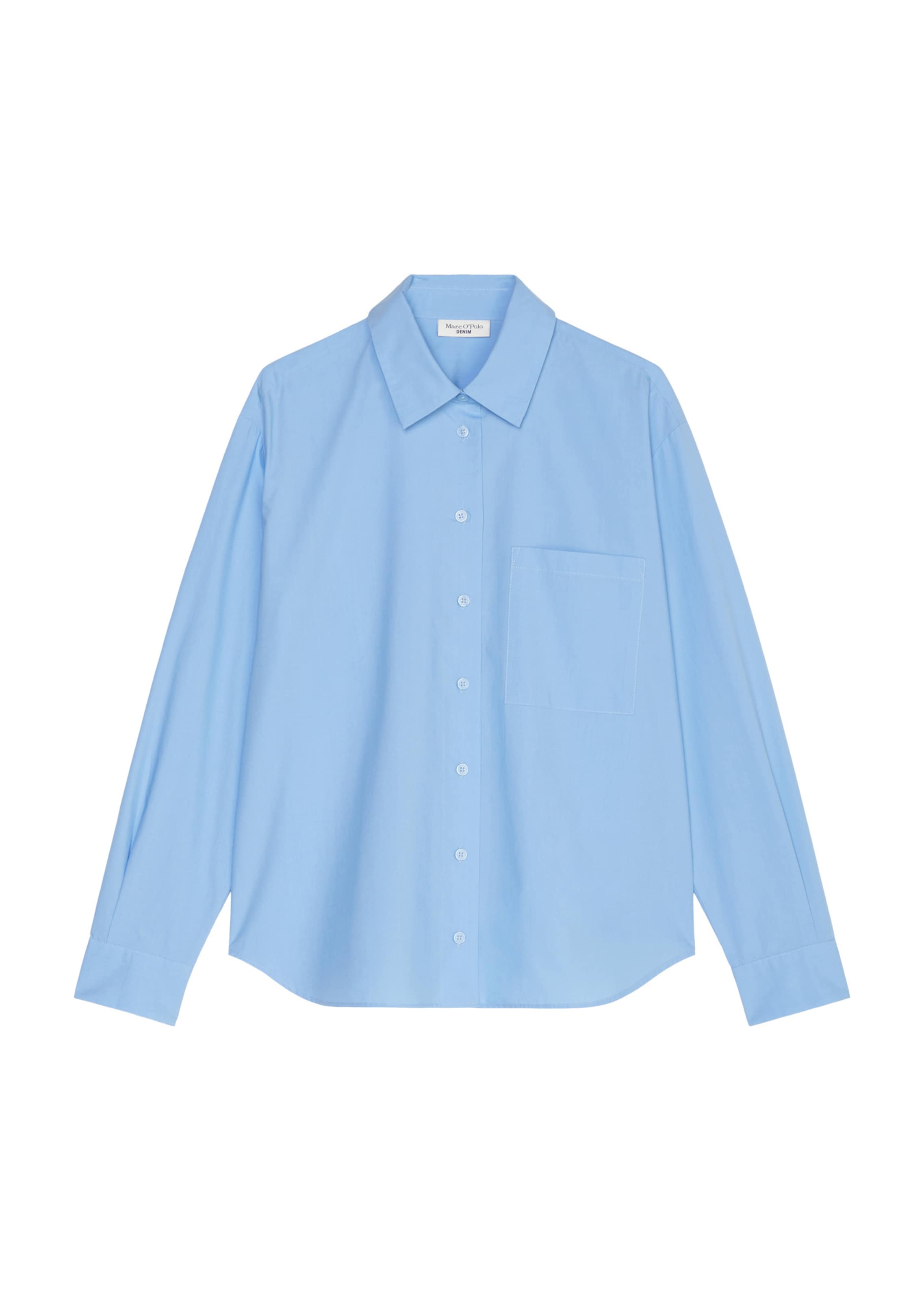 Marc O'Polo DENIM Bluse in Blau: Vorderseite