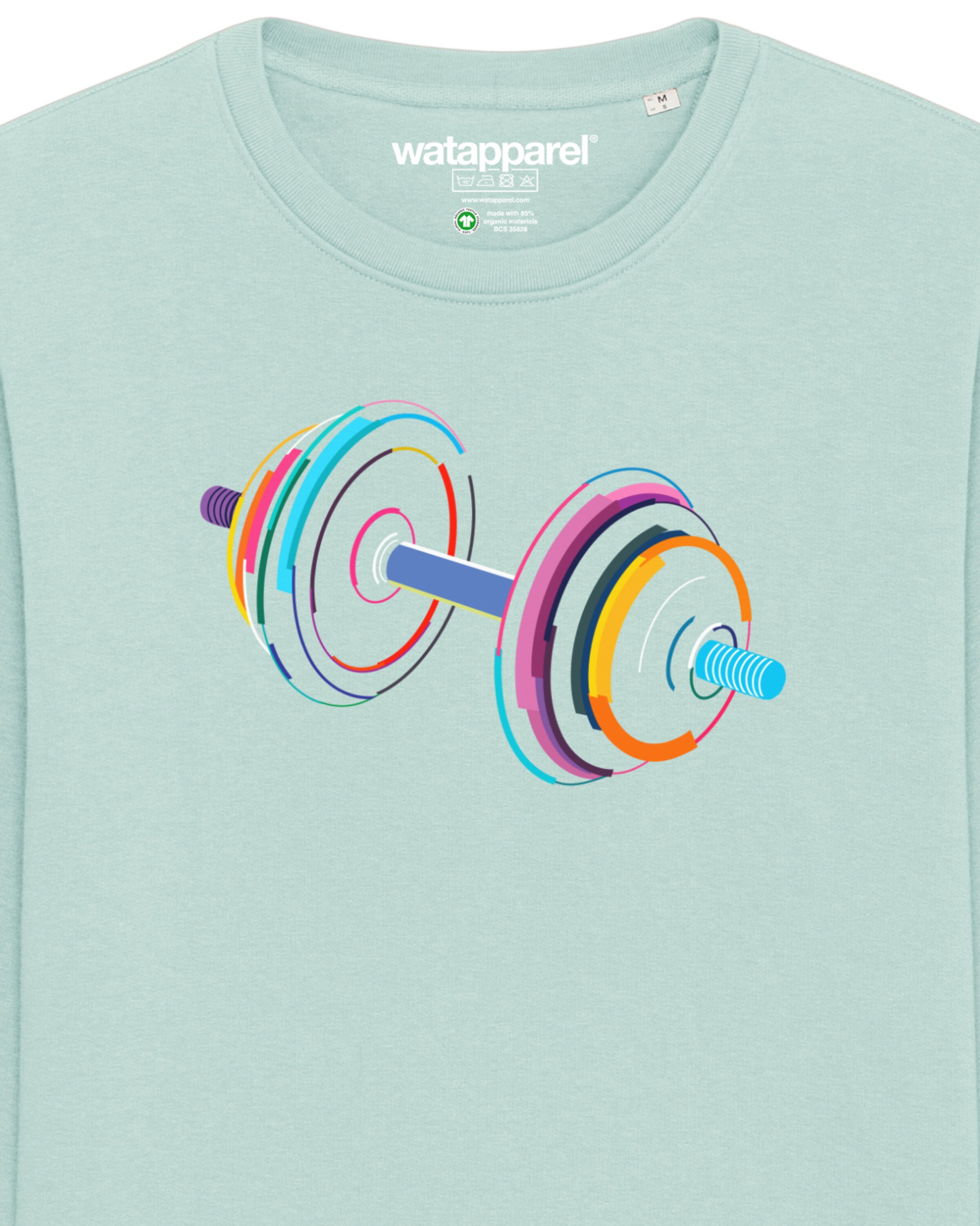 Felpa ' 80s Hantel ' di Watapparel in blu