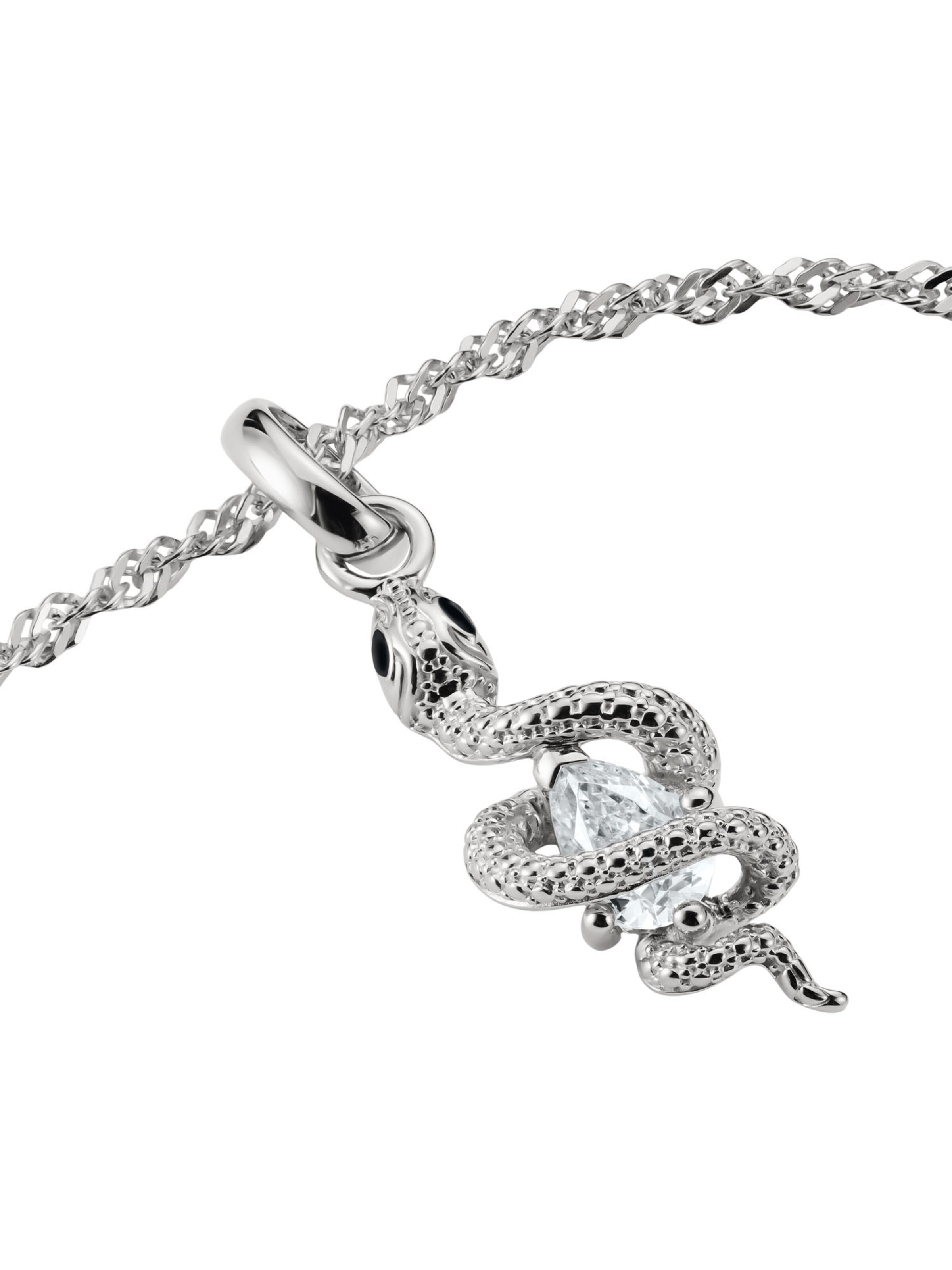 Thomas Sabo Pendant 'Schlange mit Stein Connect' in Silver