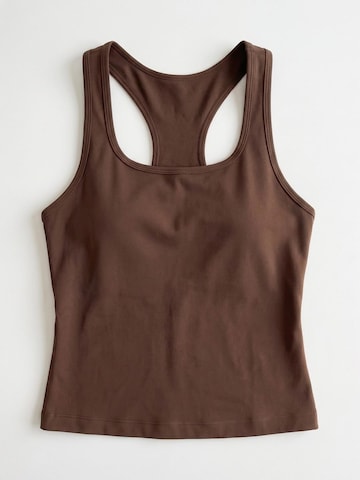 MyLibi Sporttop 'Nara' in Bruin: voorkant