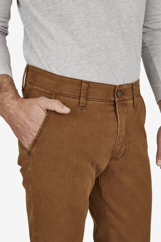 CLUB OF COMFORT Slimfit Hose 'Garvey' in Braun