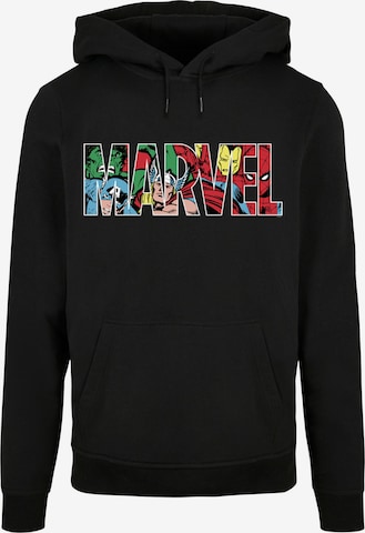 F4NT4STIC Sweatshirt 'Marvel Avengers Logo Character' in Black: front