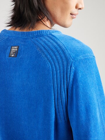 CAMP DAVID Pullover in Blau