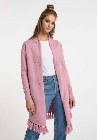 usha FESTIVAL Knit cardigan in Pink: front