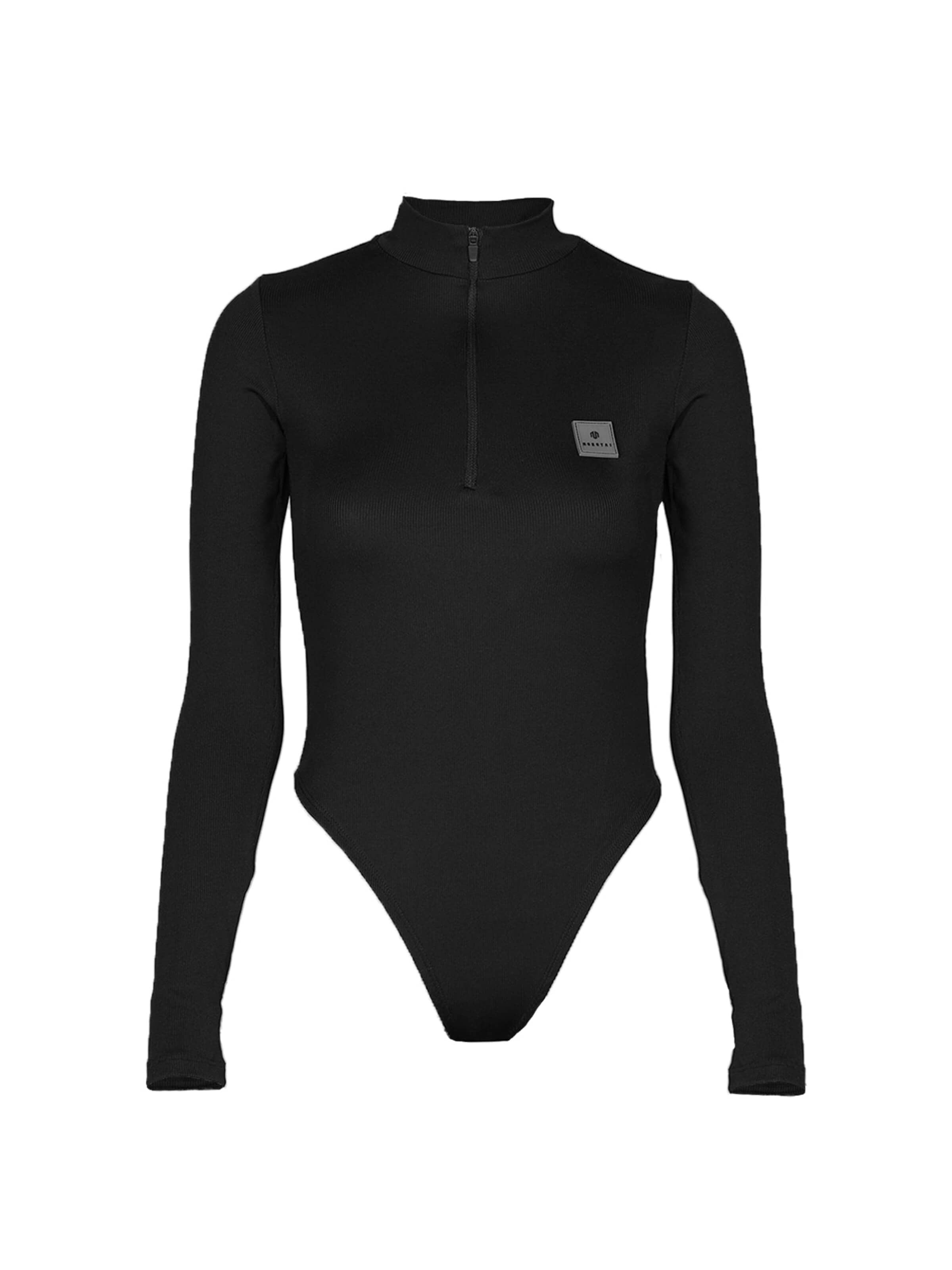 Body sportivo 'STRUCTURED' di MOROTAI in nero: frontale