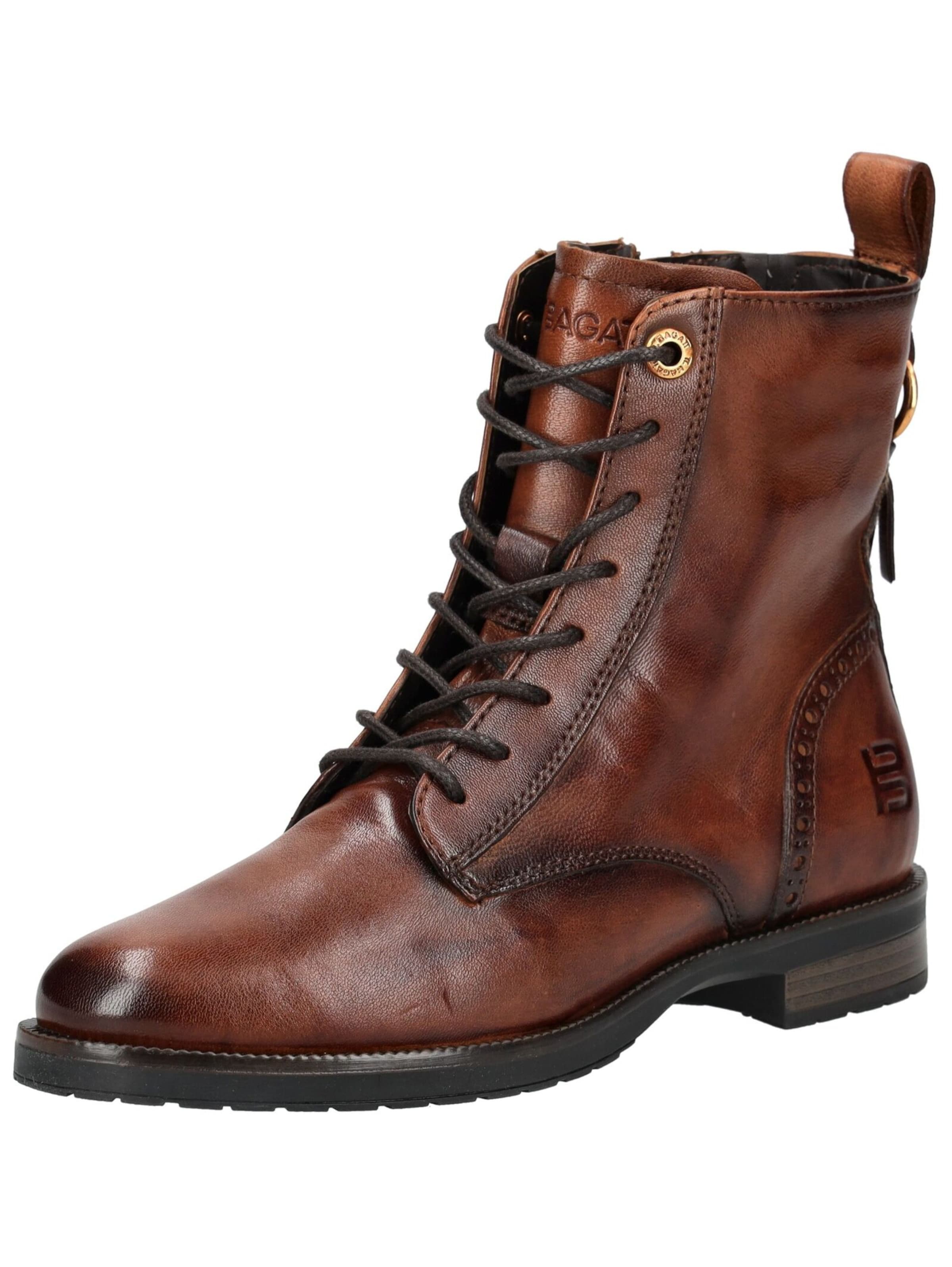 TT. BAGATT Veterlaarsjes in Bruin: voorkant