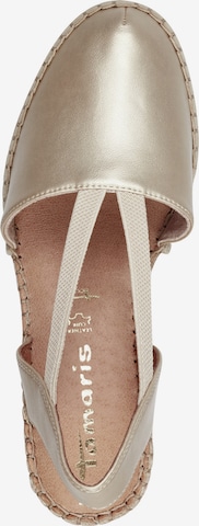 TAMARIS Espadrilles in Goud