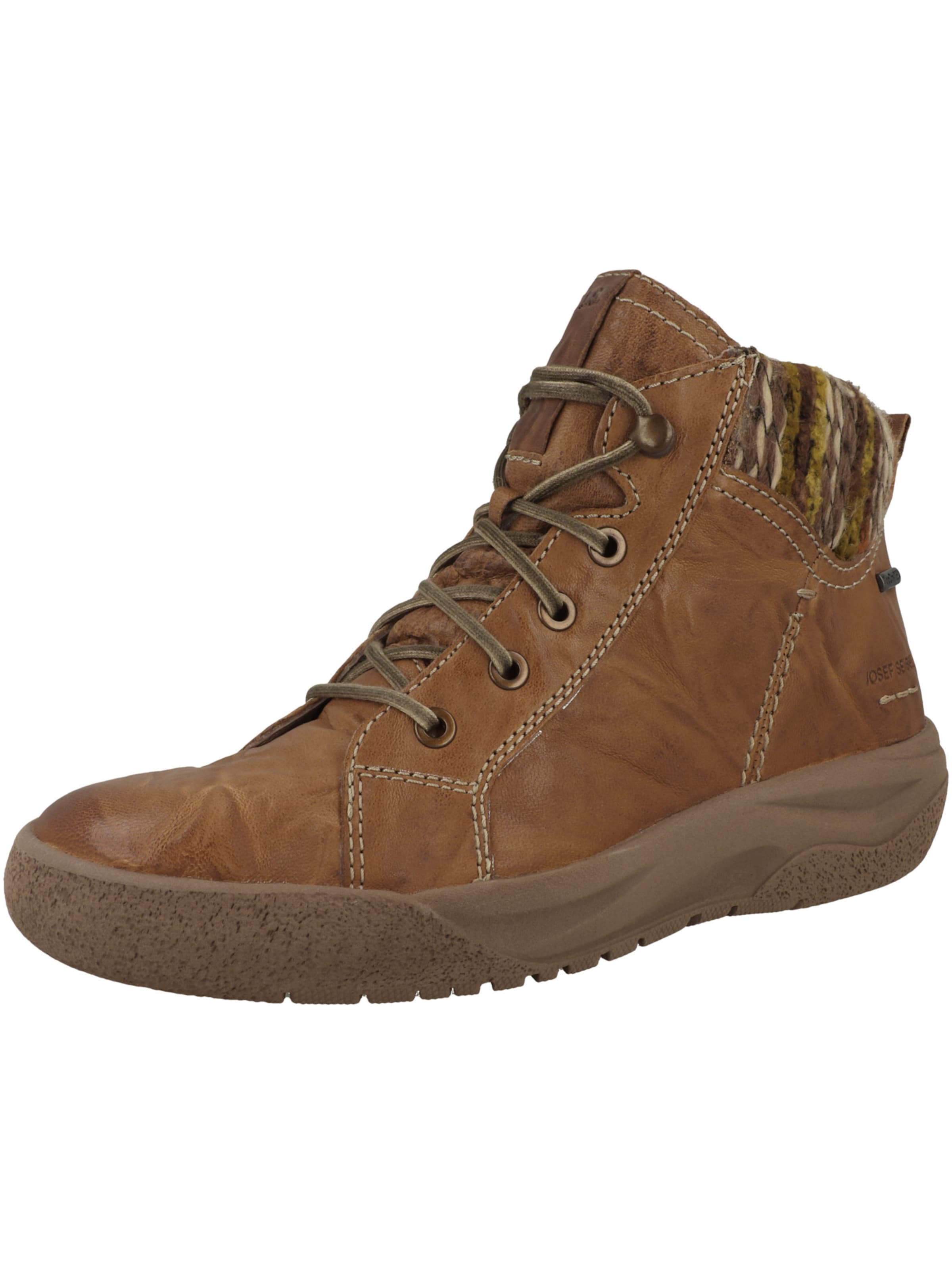 JOSEF SEIBEL Lace-up bootie 'Alina 52' in Brown: front