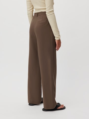 LeGer by Lena Gercke Loose fit Pleat-front trousers 'Elena' in Brown