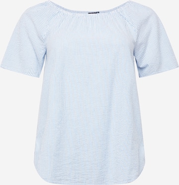 Camicia da donna 'MLENE' di Zizzi in blu: frontale