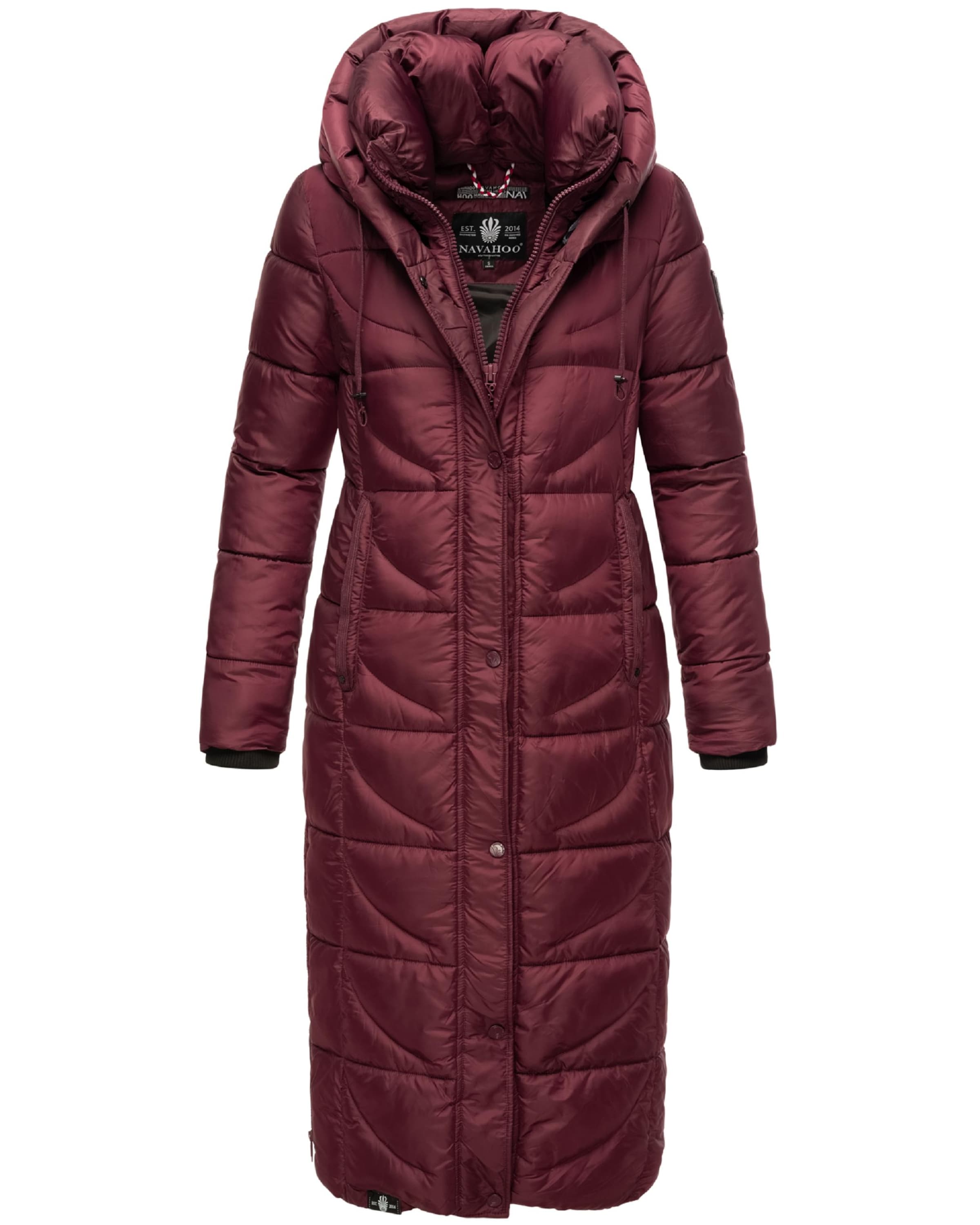 NAVAHOO Zimný kabát 'Waffelchen' - Červená