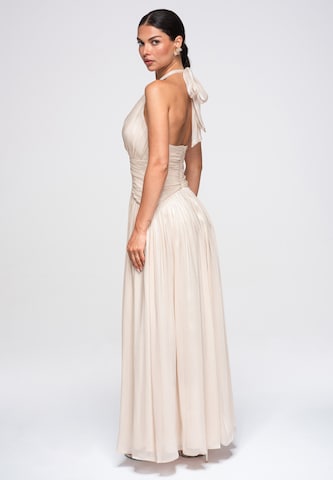 Robe de soirée Ombre en beige