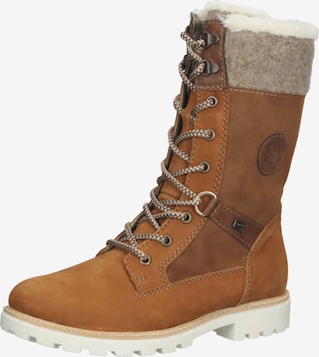 REMONTE Lace-Up Boots in Brown: front