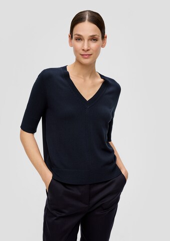 s.Oliver BLACK LABEL Pullover in Blau: Vorderseite