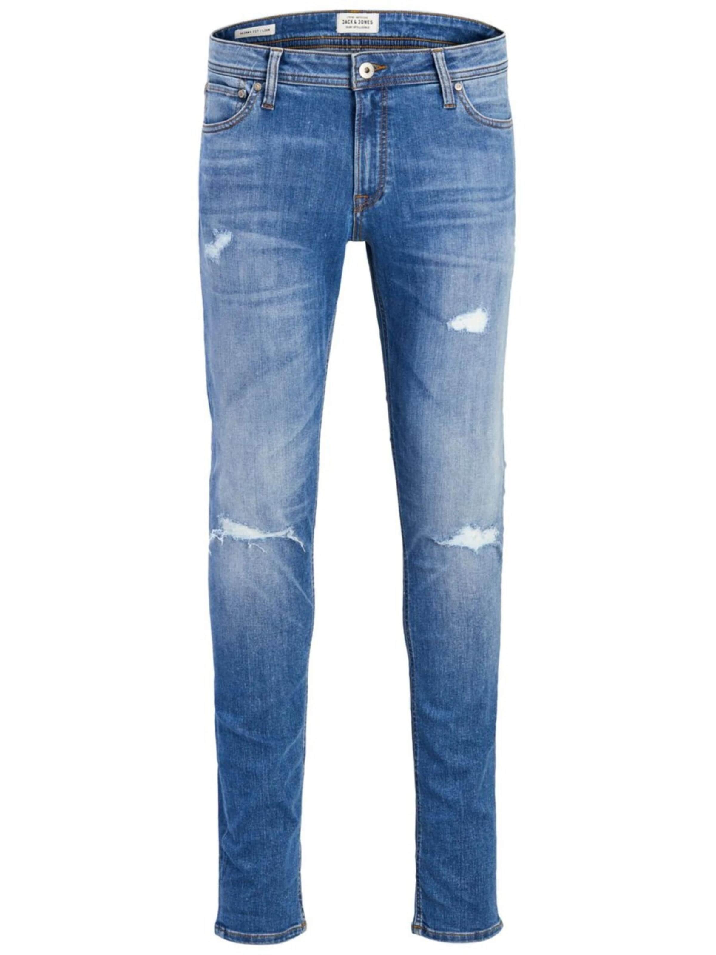 JACK & JONES Slimfit Jeans '12148933' i blå: forside