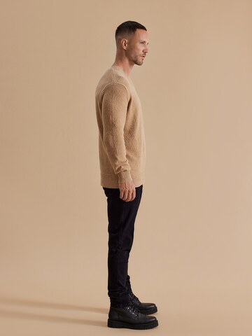 DAN FOX APPAREL Regular fit Sweater 'Laurenz' in Beige