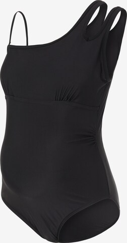 MAMALICIOUSJednodijelni kupaći kostim 'Tula' - crna boja: prednji dio