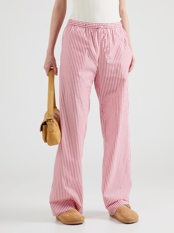 Monki - Pierna ancha Pantalón en rojo: frente