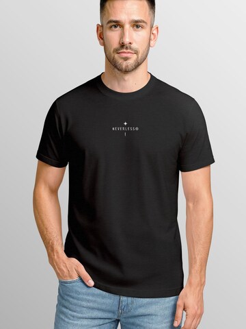 Neverless Shirt 'Kompass Outdoor' in Black: front