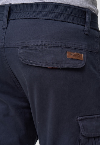 Regular Pantalon cargo 'Mathen' INDICODE JEANS en bleu