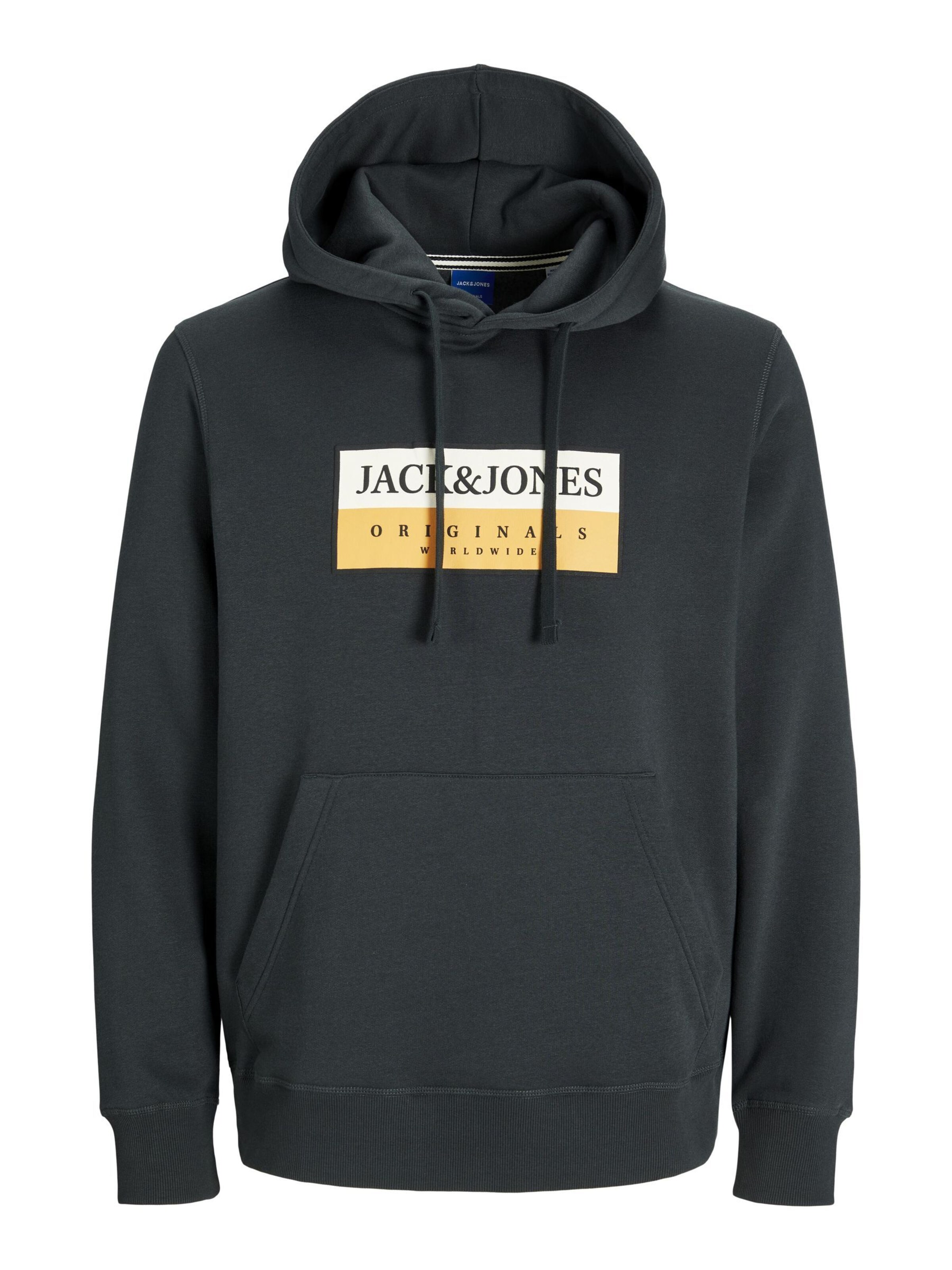 JACK & JONES Sweatshirt in Zwart: voorkant